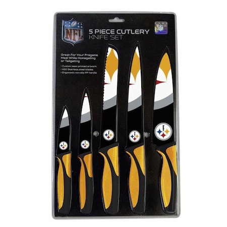 The Sports Vault Pittsburgh Steelers Knife Set - Kitchen - 5 Pack 7183111225